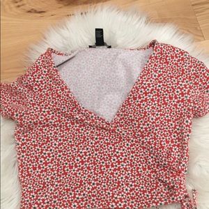 CROPPED FLORAL SHIRT